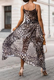 Reggie Leopard Print Chiffon Dress