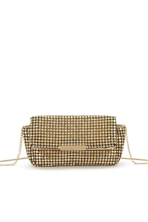 Regulus Gold Diamante Detachable Chain Bag