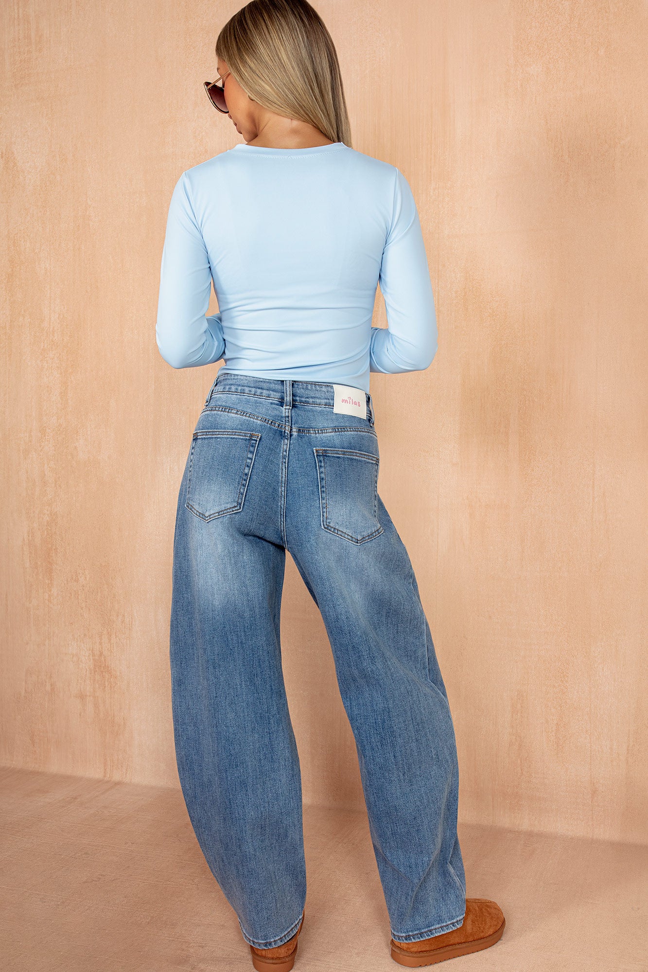 Renley Blue Barrel Jeans