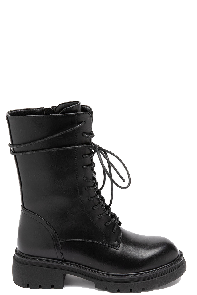 Black biker boots 2024 sale