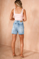 Rhea Light Blue Denim Shorts