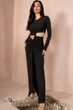 Rhonda Black Cut Out Maxi Dress