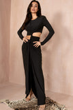 Rhonda Black Cut Out Maxi Dress