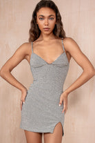 Rhonda Silver Shimmer Diamante Dress