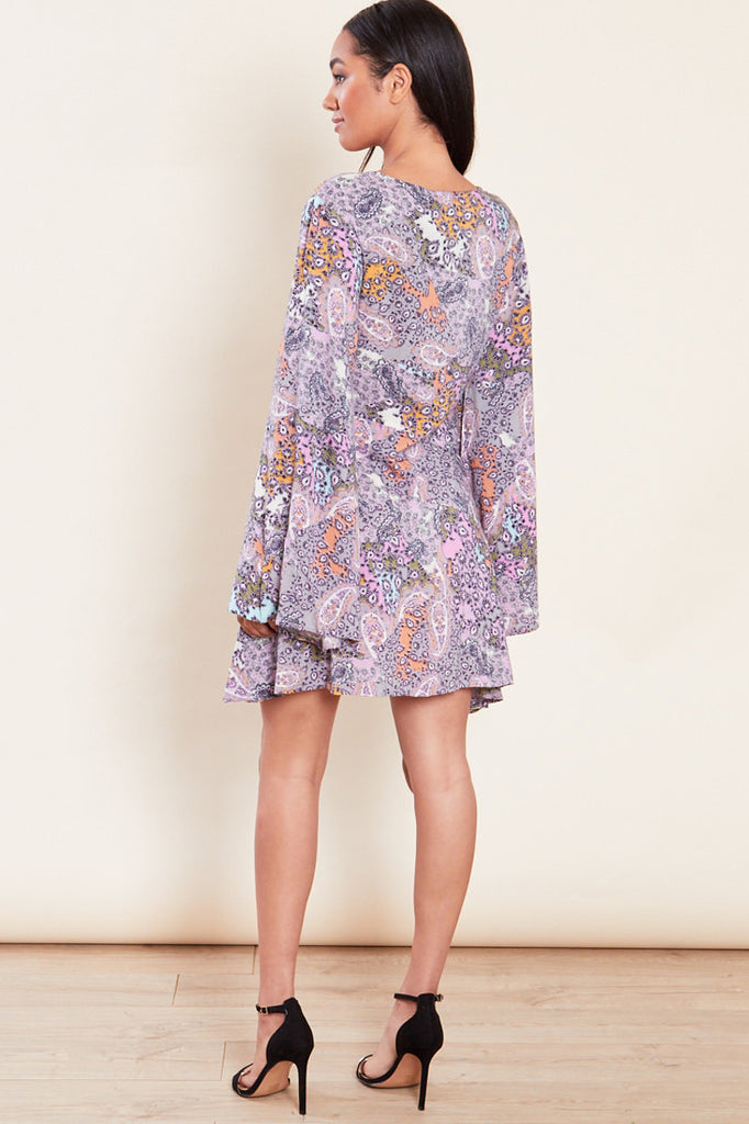 Riya Multi Paisley Button Front Dress