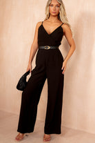 Rory Black Belted Jumpsuit