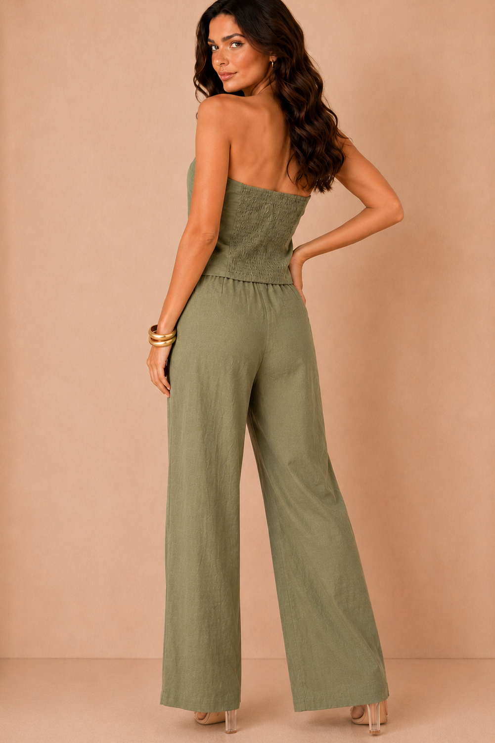 Rory Khaki Bandeau Co Ord