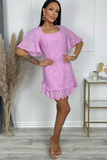Rosella Pink Embroidered Dress