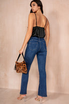 Roslyn Dark Blue Push Up Jeans