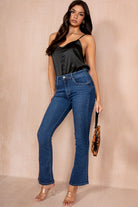 Roslyn Dark Blue Push Up Jeans