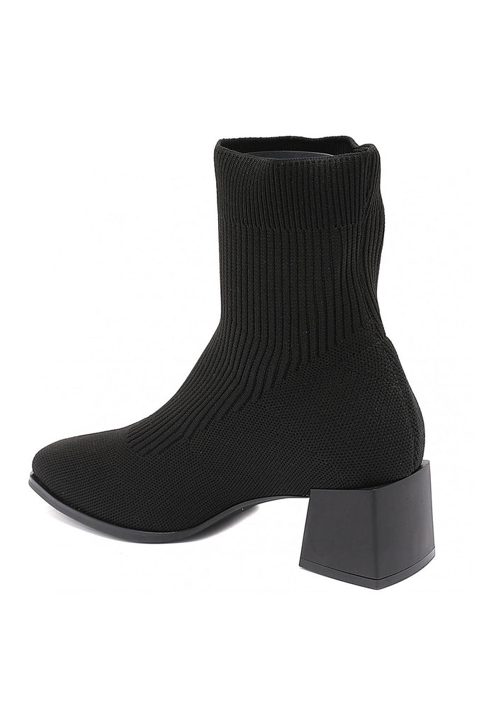 Rowan Black Sock Boots