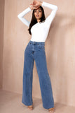 Roxanne Blue Wash Wide Leg Jeans