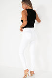 Rozita White Stretch Trousers