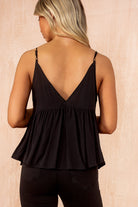 Ruby Black Sequin Cami Top