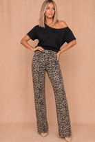 Rue ONLY Leopard Print Straight Leg Jeans
