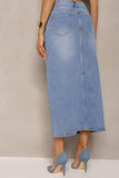 Sabrina Blue Denim Midi Skirt