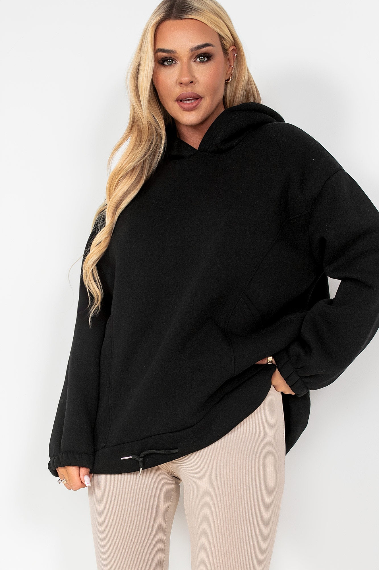 Sacha Black Oversized Hoodie