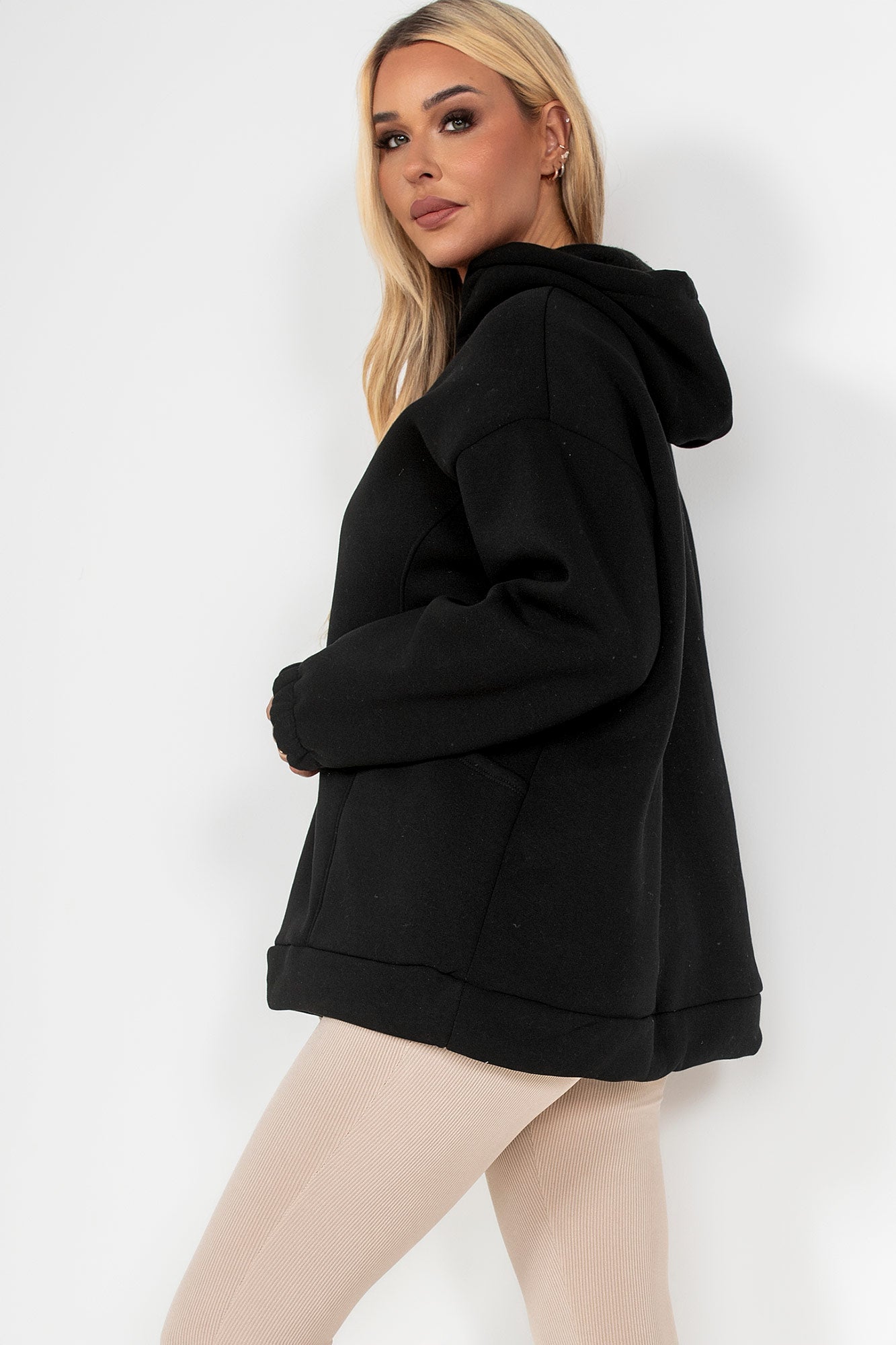 Sacha Black Oversized Hoodie