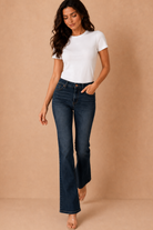 Salma ONLY Dark Blue Denim Bootcut Jeans