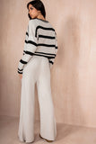 Samantha Stone Knit Striped Co Ord