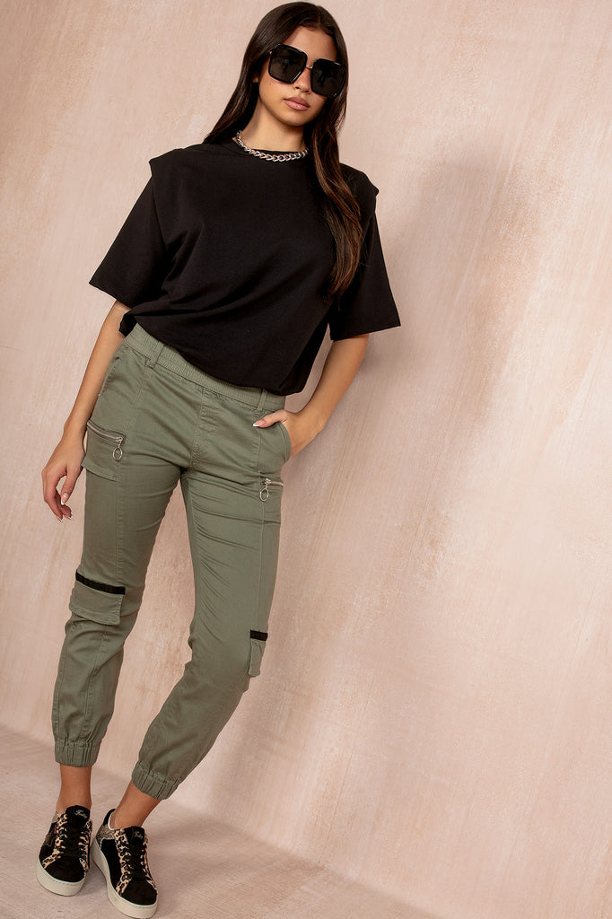 Sammie Khaki Cargo Trousers