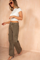 Sandra Khaki Combat Jeans