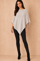 Santana Stone Soft Knit Poncho