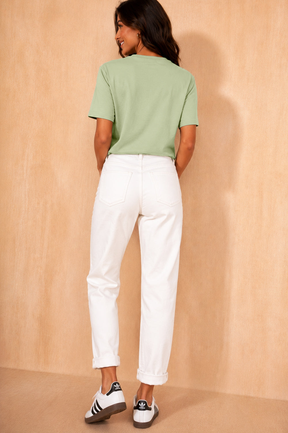 Sapphira Sage Cotton Flamingo T-Shirt