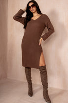 Sawyer Chocolate Knit Dress