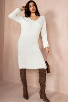 Sawyer Cream Knit Dress