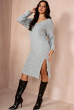 Sawyer Grey Knit Dress