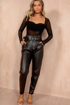 Scarlett Black Mesh Diamante Bodysuit