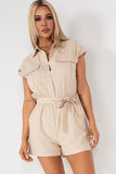 Scarlett Stone Belted Playsuit