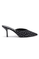 Shauna Black Polka Dot PU Heels