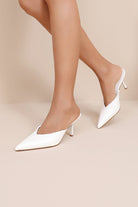 Shauna White PU Heels