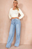 Shelby Blue Denim Wide Leg Jeans