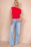 Shelby Blue Denim Wide Leg Jeans