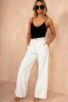 Sheridan Ivory Wide Leg Trousers