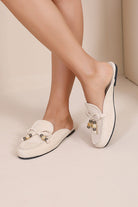 Sienna Cream Loafer Mules