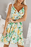 Simone Yellow and Green Print Cami Dress