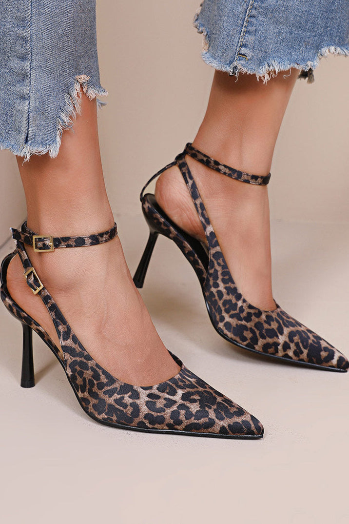 Sloane Leopard Print Court Heels
