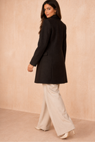 Sofia Black Longline Coat