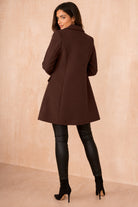 Sofia Chocolate Longline Coat
