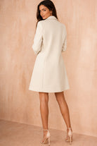 Sofia Cream Longline Coat