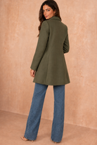 Sofia Khaki Longline Coat