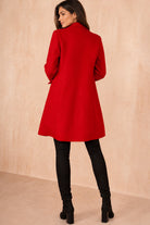 Sofia Red Longline Coat