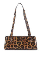 Sol Leopard Patent Shoulder Bag