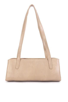 Sol Nude Faux Leather Shoulder Bag