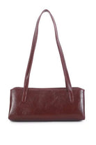 Sol Wine Faux Leather Shoulder Bag