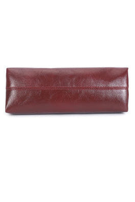 Sol Wine Faux Leather Shoulder Bag